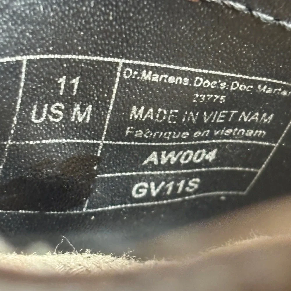 Dr Martens‎ 1461 Distressed Leather Bouncing Soles Oxford Shoes Brown Mens Sz 11